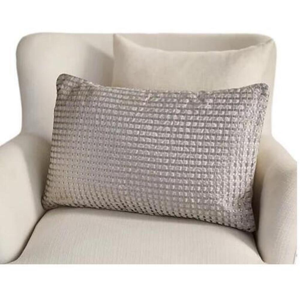 Northern Nights Metallic Embroidered 14x22 Dec Pillow Gray